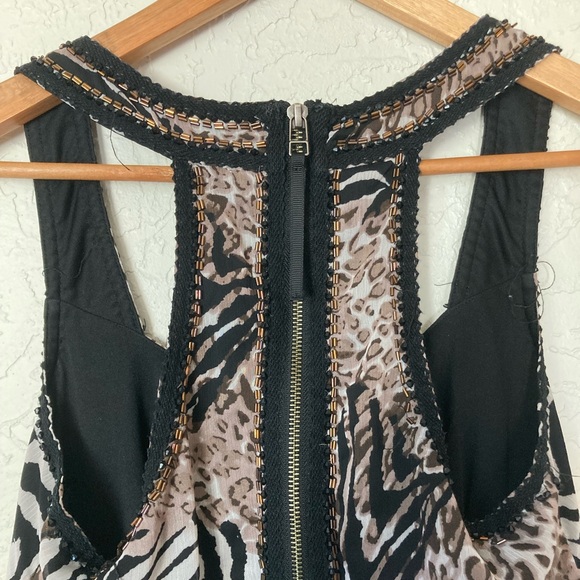 Guess Leopard Zebra Print Cocktail Dress (XS) - Picture 4 of 8